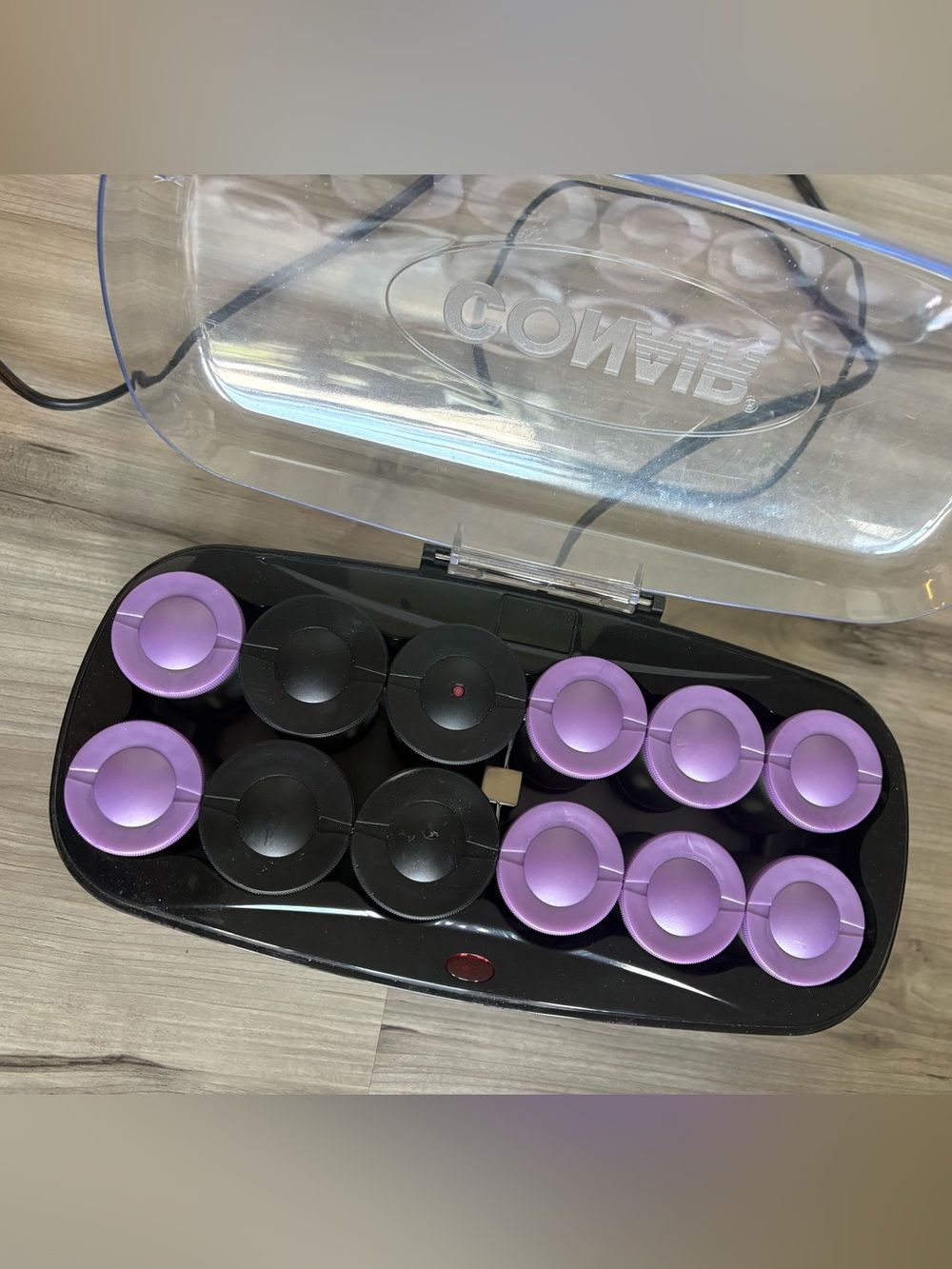 Conair Purple Hot Rollers with Travel Case